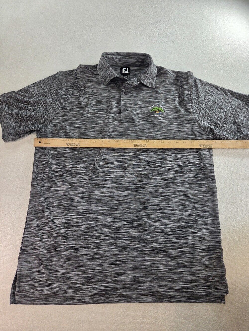 FootJoy Gray Torrey Pines US Open Golf Polo Large - Picture 4 of 7